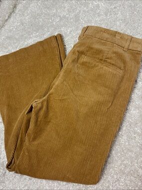 Loft tan corduroy pants size 12 flare leg